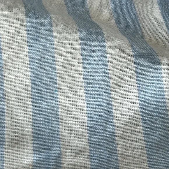 🌻4/$20 SHEIN Curve Frenchy Women's Blue White Striped Batwing Sleeve Shirt 2XL - Picture 5 of 8